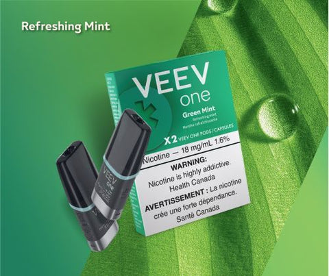 [Vape Pods] VEEV One Pod - Green Mint (2pk)