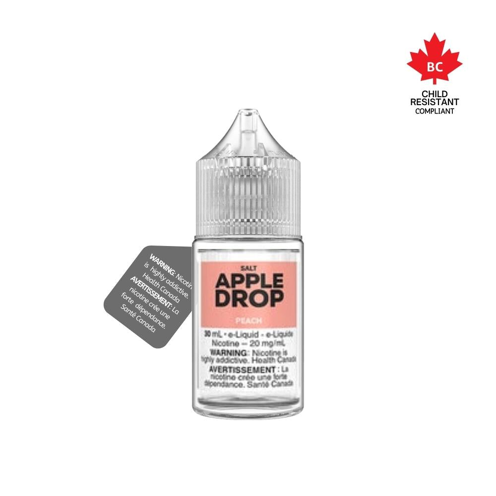 [Nic Salt] Apple Drop Salt - Peach 30ml Nic Salt E-Juice Vancouver Toronto Calgary Richmond Montreal Kingsway Winnipeg Quebec Coquitlam Canada Canadian Vapes Shop Free Shipping E-Juice Mods Nic Salt