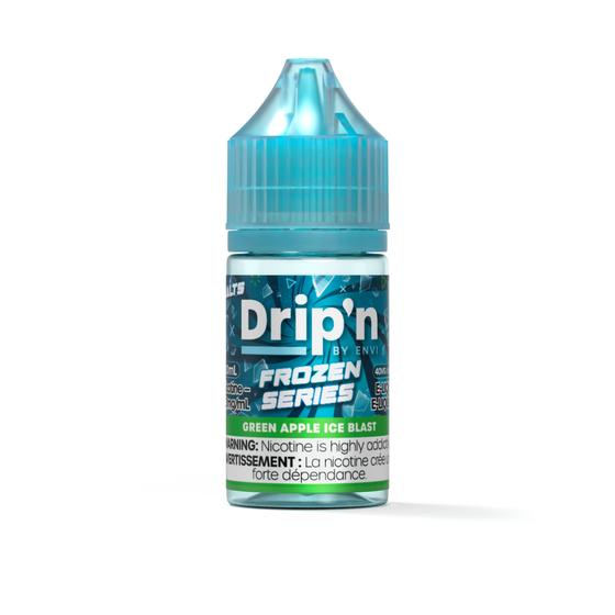 [Nic Salt] Drip'n by Envi Frozen Salt - Green Apple Ice Blast 30mL-Nic Salt E-Juice-Drip'n by Envi Frozen Salt-20mg-Lucky 8 Vapes