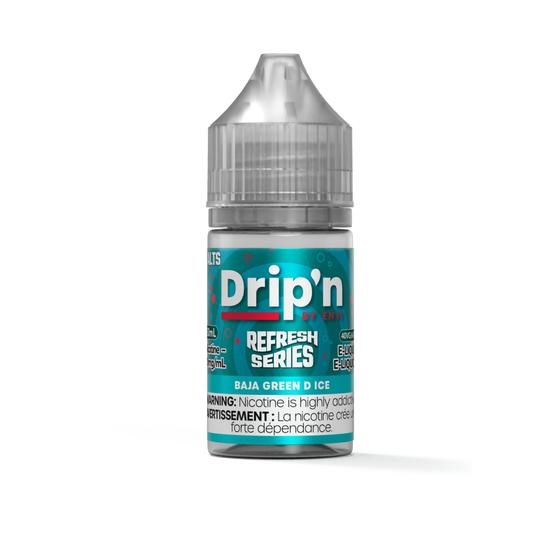 [Nic Salt] Drip'n by Envi Refresh Salt - Baja Green D Ice 30mL-Nic Salt E-Juice-Drip'n by Envi Refresh Salt-20mg-Lucky 8 Vapes