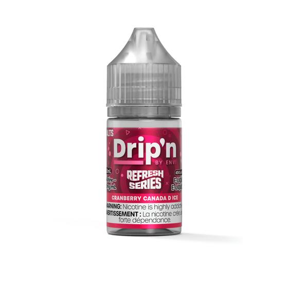 [Nic Salt] Drip'n by Envi Refresh Salt - Cranberry Canada D Ice 30mL-Nic Salt E-Juice-Drip'n by Envi Refresh Salt-20mg-Lucky 8 Vapes