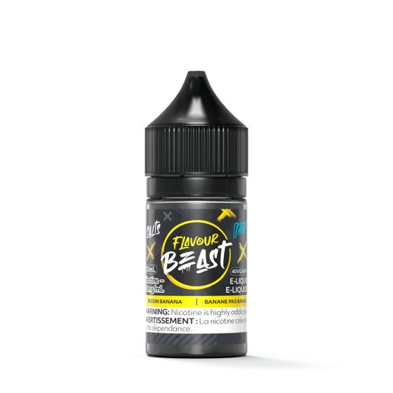 [Nic Salt] Flavour Beast - Bussin Banana Iced 30ml Nic Salt E-Juice Vancouver Toronto Calgary Richmond Montreal Kingsway Winnipeg Quebec Coquitlam Canada Canadian Vapes Shop Free Shipping E-Juice Mods Nic Salt
