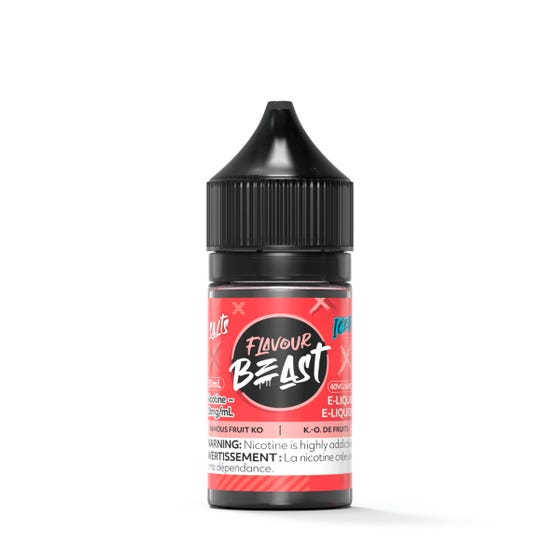 [Nic Salt] Flavour Beast - Famous Fruit KO Iced 30ml Nic Salt E-Juice Vancouver Toronto Calgary Richmond Montreal Kingsway Winnipeg Quebec Coquitlam Canada Canadian Vapes Shop Free Shipping E-Juice Mods Nic Salt