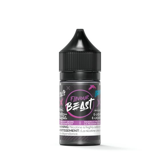 [Nic Salt] Flavour Beast - Groovy Grape Passionfruit Iced Nic Salt E-Juice Vancouver Toronto Calgary Richmond Montreal Kingsway Winnipeg Quebec Coquitlam Canada Canadian Vapes Shop Free Shipping E-Juice Mods Nic Salt