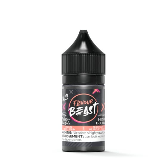 [Nic Salt] Flavour Beast - Packin' Peach Berry 30ml Nic Salt E-Juice Vancouver Toronto Calgary Richmond Montreal Kingsway Winnipeg Quebec Coquitlam Canada Canadian Vapes Shop Free Shipping E-Juice Mods Nic Salt
