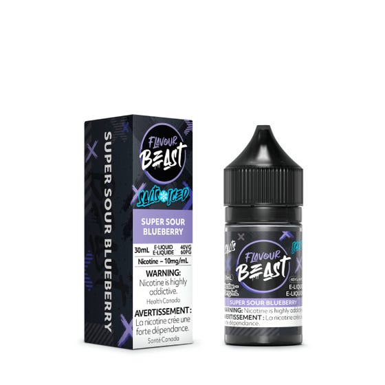 [Nic Salt] Flavour Beast - Super Sour Blueberry Iced Nic Salt E-Juice Vancouver Toronto Calgary Richmond Montreal Kingsway Winnipeg Quebec Coquitlam Canada Canadian Vapes Shop Free Shipping E-Juice Mods Nic Salt