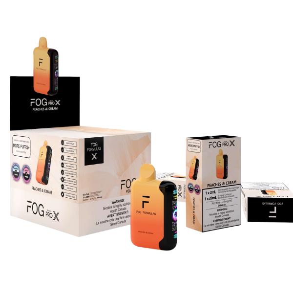 [Disposables] Fog Formulas Pro X – Peaches & Cream-Disposable Pod Systems-Fog Formulas Pro X-20mg (Intense)-Lucky 8 Vapes