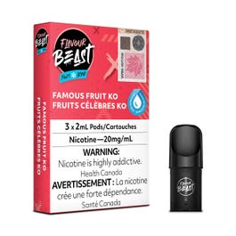 [Vape Pods] Flavour Beast - Famous Fruit KO Iced (3pk) Vape Pods Vancouver Toronto Calgary Richmond Montreal Kingsway Winnipeg Quebec Coquitlam Canada Canadian Vapes Shop Free Shipping E-Juice Mods Nic Salt