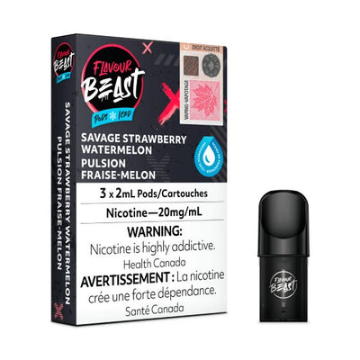 Flavour Beast - Savage Strawberry Watermelon Iced (3pk) | $13.97 Flavour Beast - Savage Strawberry Watermelon Iced (3pk) | $13.97
