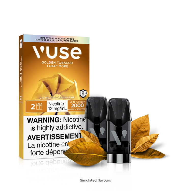 vozol vape kindersicherung aktivieren VUSE ePod - Golden Tobacco (2pk)