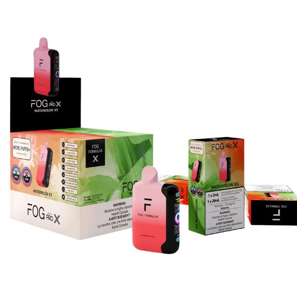 [Disposables] Fog Formulas Pro X – Watermelon Ice-Disposable Pod Systems-Fog Formulas Pro X-20mg (Intense)-Lucky 8 Vapes