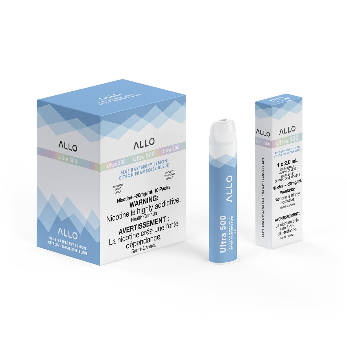 [Disposables] ALLO Ultra 500 - Blue Raspberry Lemon Disposable Pod Systems Vancouver Toronto Calgary Richmond Montreal Kingsway Winnipeg Quebec Coquitlam Canada Canadian Vapes Shop Free Shipping E-Juice Mods Nic Salt