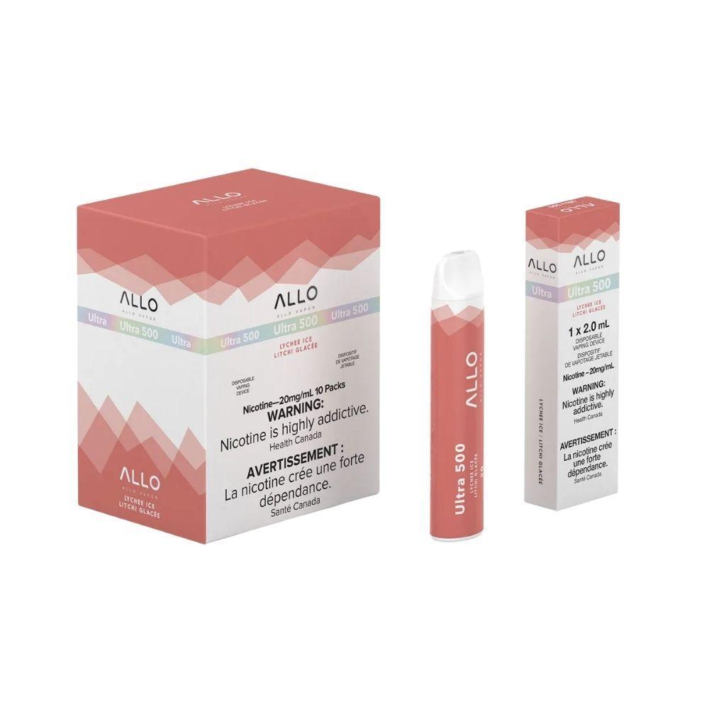 [Disposables] ALLO Ultra 500 - Lychee Ice Disposable Pod Systems Vancouver Toronto Calgary Richmond Montreal Kingsway Winnipeg Quebec Coquitlam Canada Canadian Vapes Shop Free Shipping E-Juice Mods Nic Salt
