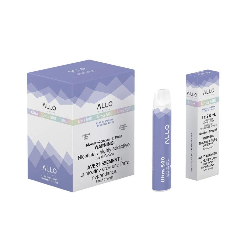 [Disposables] ALLO Ultra 500 - Blue Raspberry Disposable Pod Systems Vancouver Toronto Calgary Richmond Montreal Kingsway Winnipeg Quebec Coquitlam Canada Canadian Vapes Shop Free Shipping E-Juice Mods Nic Salt