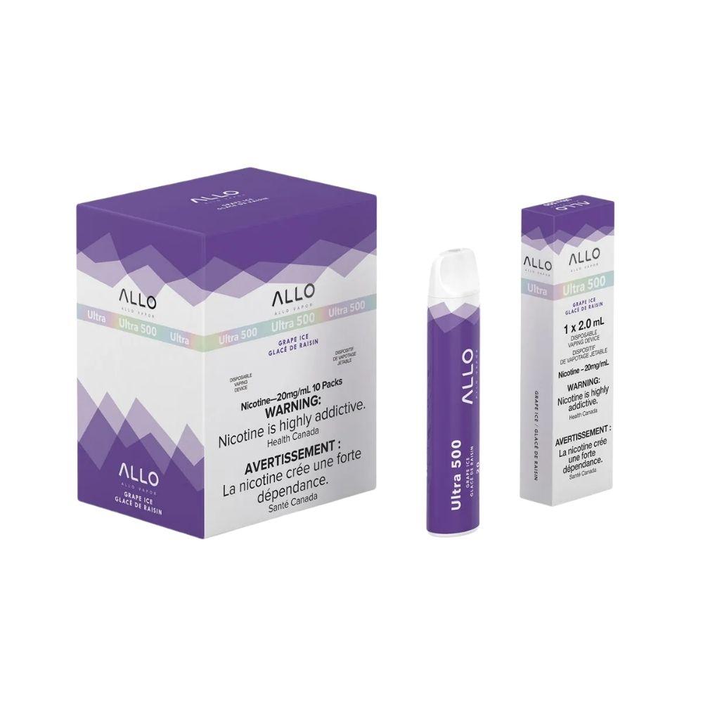 [Disposables] ALLO Ultra 500 - Grape Ice Disposable Pod Systems Vancouver Toronto Calgary Richmond Montreal Kingsway Winnipeg Quebec Coquitlam Canada Canadian Vapes Shop Free Shipping E-Juice Mods Nic Salt