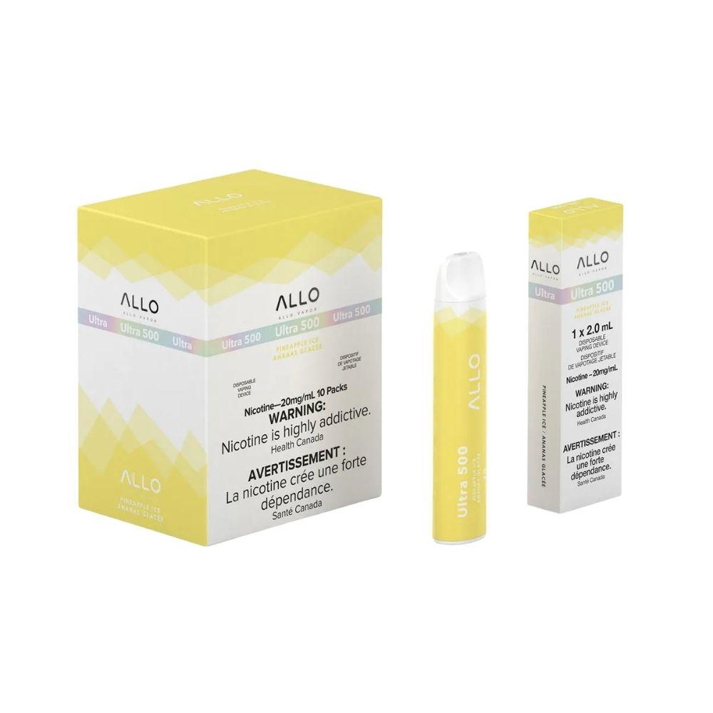 [Disposables] ALLO Ultra 500 - Pineapple Ice Disposable Pod Systems Vancouver Toronto Calgary Richmond Montreal Kingsway Winnipeg Quebec Coquitlam Canada Canadian Vapes Shop Free Shipping E-Juice Mods Nic Salt