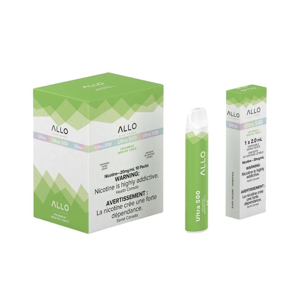 [Disposables] ALLO Ultra 500 - Spearmint Disposable Pod Systems Vancouver Toronto Calgary Richmond Montreal Kingsway Winnipeg Quebec Coquitlam Canada Canadian Vapes Shop Free Shipping E-Juice Mods Nic Salt