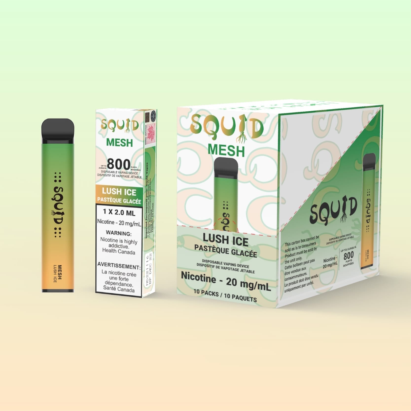[Disposables] - Squid Lush Ice Disposable Pod Systems Vancouver Toronto Calgary Richmond Montreal Kingsway Winnipeg Quebec Coquitlam Canada Canadian Vapes Shop Free Shipping E-Juice Mods Nic Salt