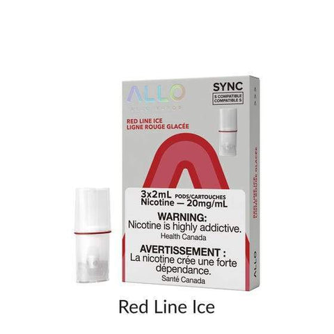 [Vape Pods] - ALLO Sync Red Line Ice (3pk)