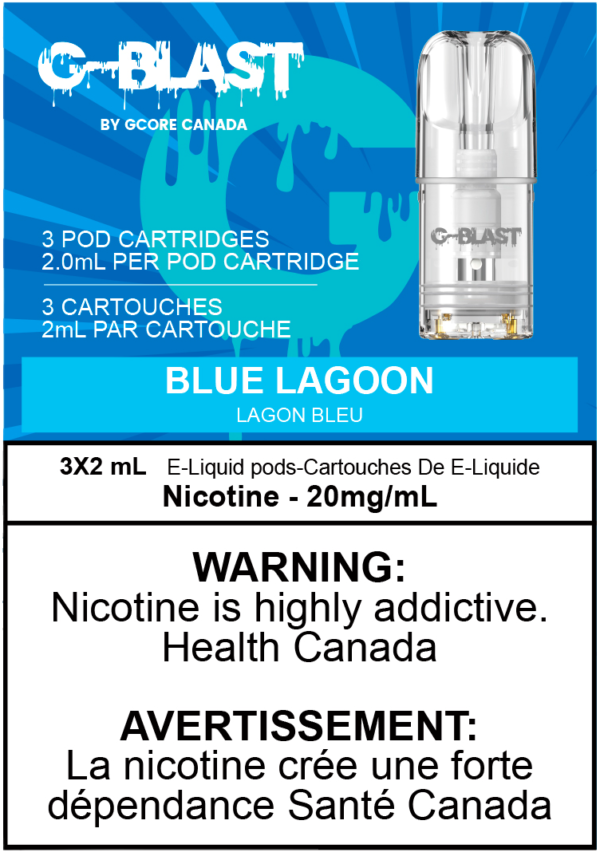 [Vape Pods] G-Blast - Blue Lagoon (3pk) Vape Pods Vancouver Toronto Calgary Richmond Montreal Kingsway Winnipeg Quebec Coquitlam Canada Canadian Vapes Shop Free Shipping E-Juice Mods Nic Salt
