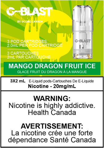 [Vape Pods] G-Blast - Mango Dragon Fruit Ice (3pk)