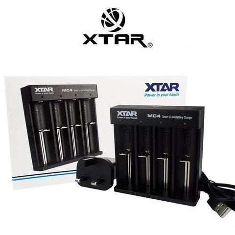 Xtar MC4 Quad Bay Charger With Wall Adapter