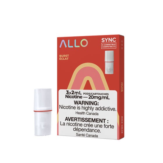 [Vape Pods] ALLO Sync - Burst (3pk) Vape Pods Vancouver Toronto Calgary Richmond Montreal Kingsway Winnipeg Quebec Coquitlam Canada Canadian Vapes Shop Free Shipping E-Juice Mods Nic Salt
