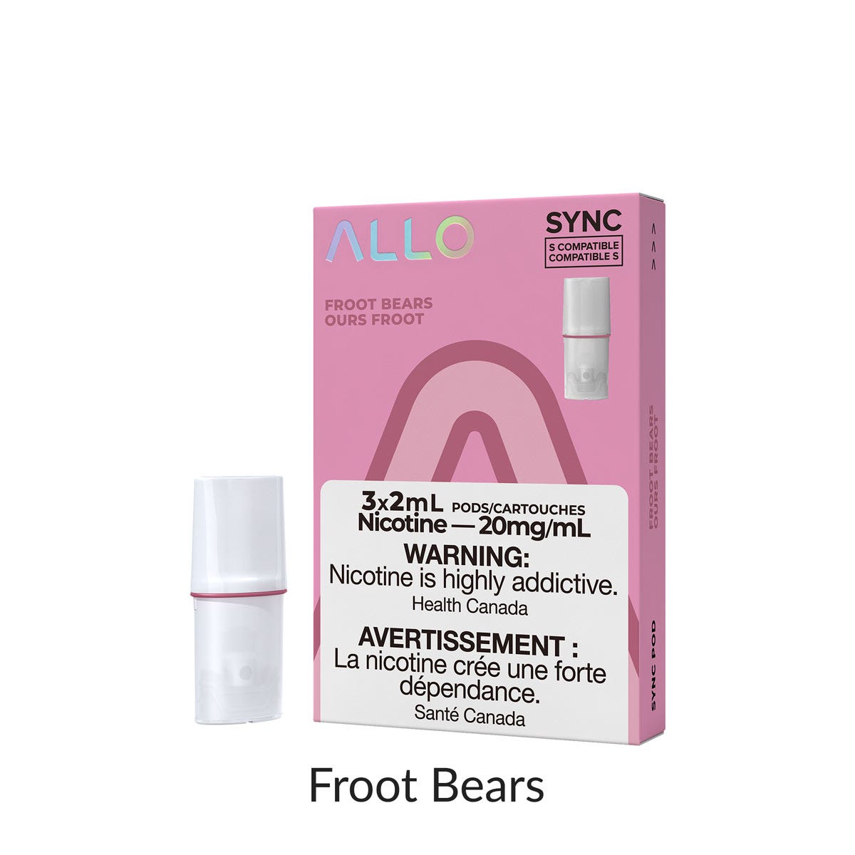 [Vape Pods] ALLO Sync - Froot Bears (3pk) Vape Pods Vancouver Toronto Calgary Richmond Montreal Kingsway Winnipeg Quebec Coquitlam Canada Canadian Vapes Shop Free Shipping E-Juice Mods Nic Salt