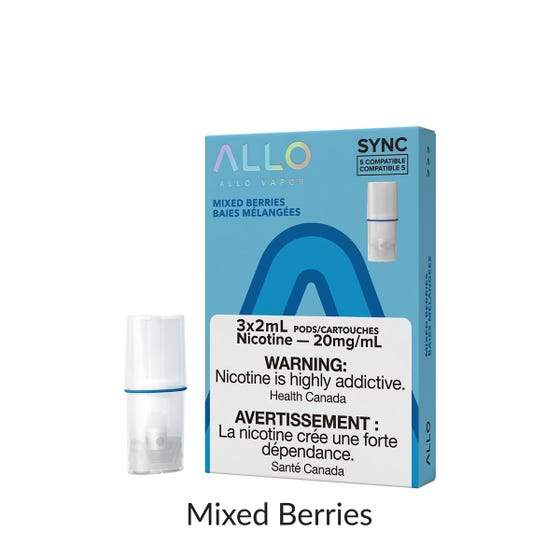 [Vape Pods] ALLO Sync - Mixed Berries (3pk) Vape Pods Vancouver Toronto Calgary Richmond Montreal Kingsway Winnipeg Quebec Coquitlam Canada Canadian Vapes Shop Free Shipping E-Juice Mods Nic Salt