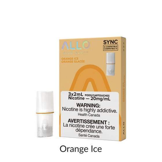 [Vape Pods] ALLO Sync - Orange Ice (3pk) Vape Pods Vancouver Toronto Calgary Richmond Montreal Kingsway Winnipeg Quebec Coquitlam Canada Canadian Vapes Shop Free Shipping E-Juice Mods Nic Salt