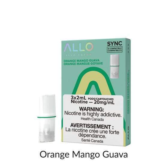 [Vape Pods] ALLO Sync - Orange Mango Guava (3pk) Vape Pods Vancouver Toronto Calgary Richmond Montreal Kingsway Winnipeg Quebec Coquitlam Canada Canadian Vapes Shop Free Shipping E-Juice Mods Nic Salt
