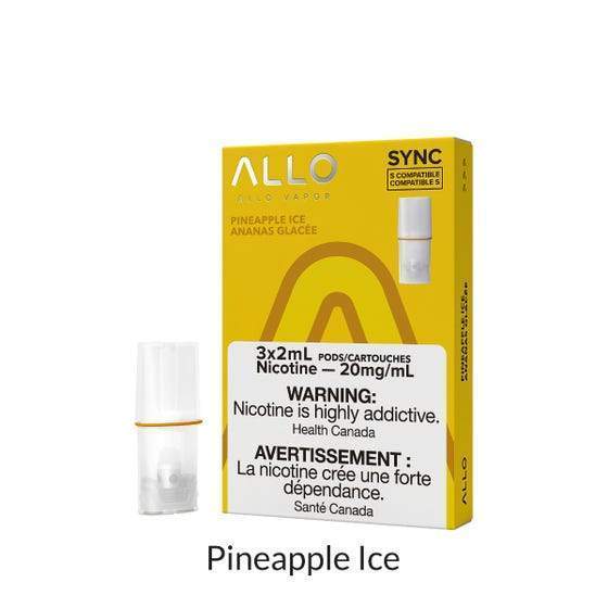 [Vape Pods] ALLO Sync - Pineapple Ice (3pk) Vape Pods Vancouver Toronto Calgary Richmond Montreal Kingsway Winnipeg Quebec Coquitlam Canada Canadian Vapes Shop Free Shipping E-Juice Mods Nic Salt