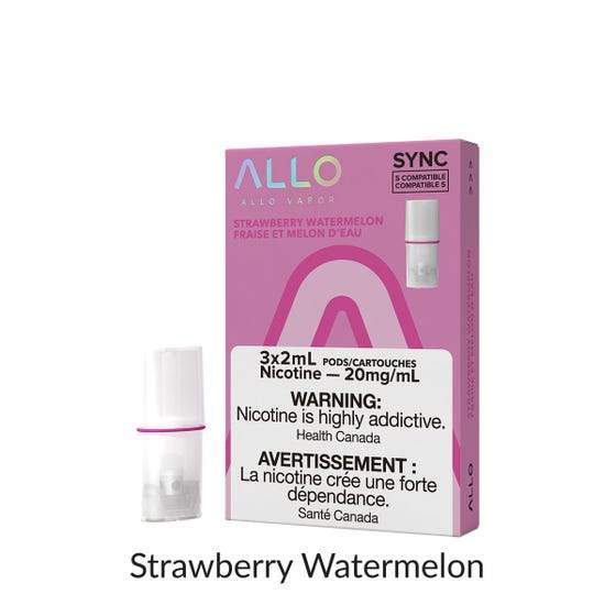 [Vape Pods] ALLO Sync - Strawberry Watermelon (3pk) Vape Pods Vancouver Toronto Calgary Richmond Montreal Kingsway Winnipeg Quebec Coquitlam Canada Canadian Vapes Shop Free Shipping E-Juice Mods Nic Salt
