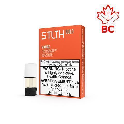 [Vape Pods] STLTH Bold - Mango (3pk) Vape Pods Vancouver Toronto Calgary Richmond Montreal Kingsway Winnipeg Quebec Coquitlam Canada Canadian Vapes Shop Free Shipping E-Juice Mods Nic Salt